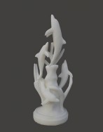 Escultura de mármol Estatuas de animales-0315